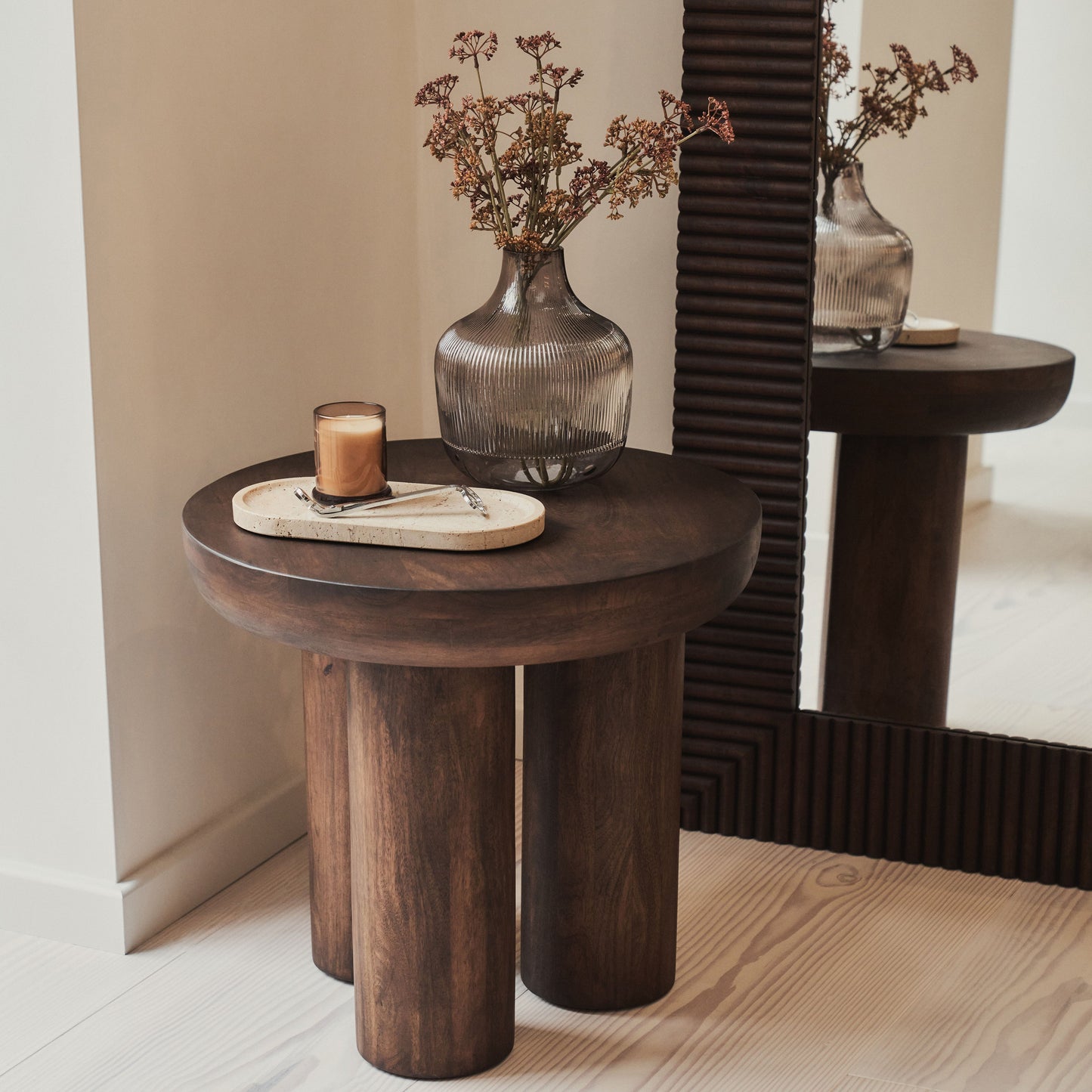 Sloane - Dark Wood Extra Large Premium Arched Mirror 180cm x 100cm