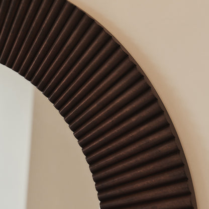 Sloane - Dark Wood Extra Large Premium Arched Mirror 180cm x 100cm