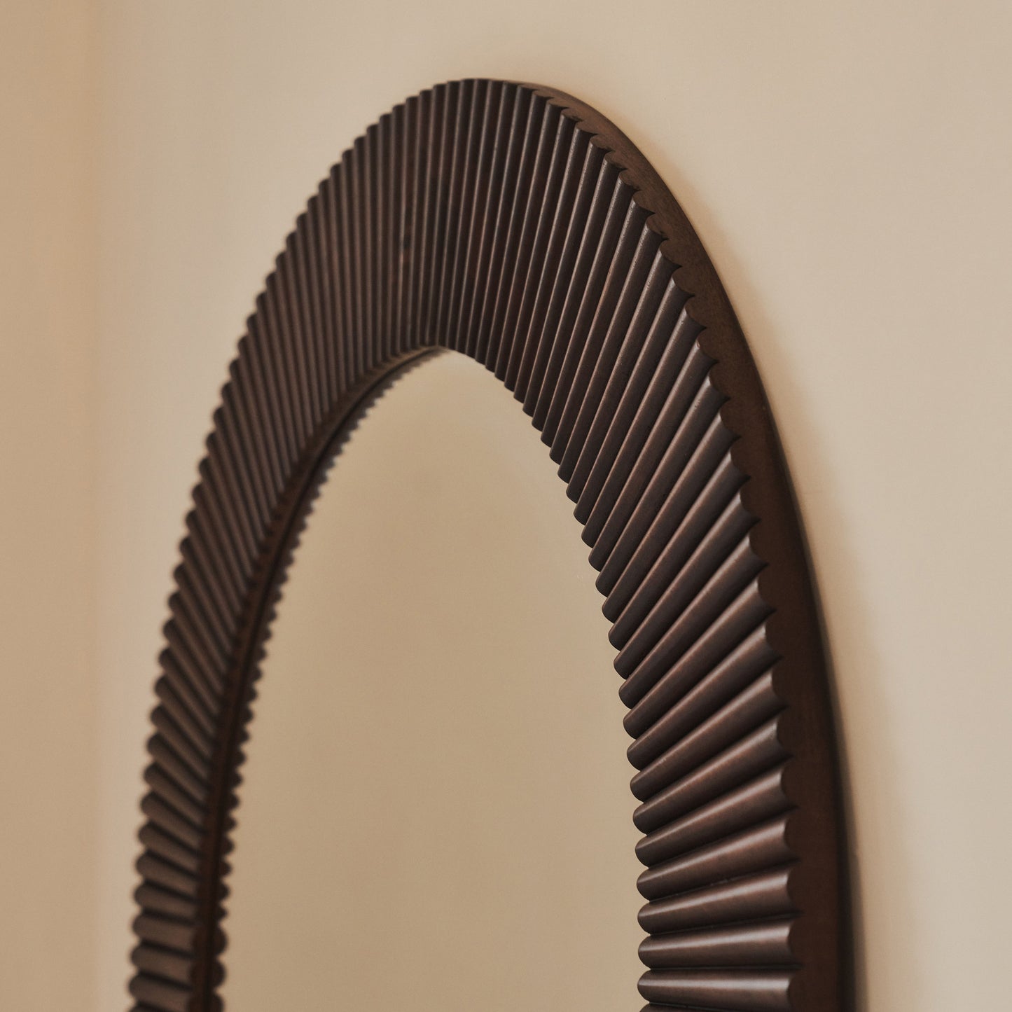 Sloane - Dark Wood Extra Large Premium Arched Mirror 180cm x 100cm