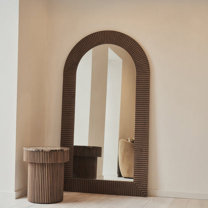 Sloane - Warm Wood Extra Large Premium Arched Mirror 180cm x 100cm