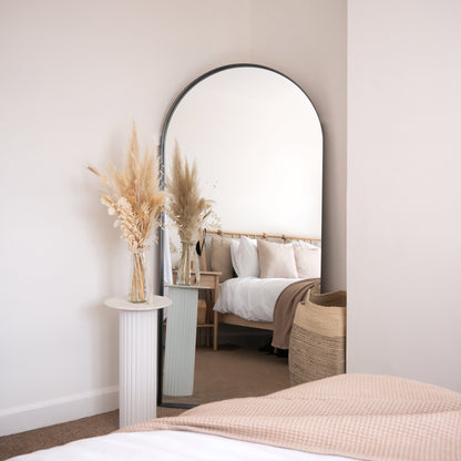 Arcus - Full Length Arched Black Large Metal Mirror 170cm x 80cm