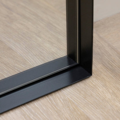 Arcus - Full Length Arched Black Extra Large Metal Mirror 200cm x 90cm