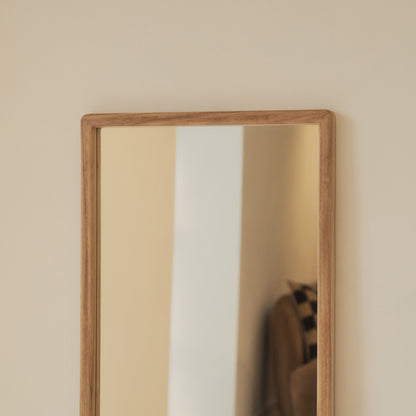 Arden - Light Wood Full Length Wooden Mirror 140cm x 45cm