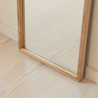 Arden - Light Wood Full Length Wooden Mirror 140cm x 45cm