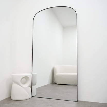 Aria - Full Length Black Large Metal Mirror 180cm x 90cm