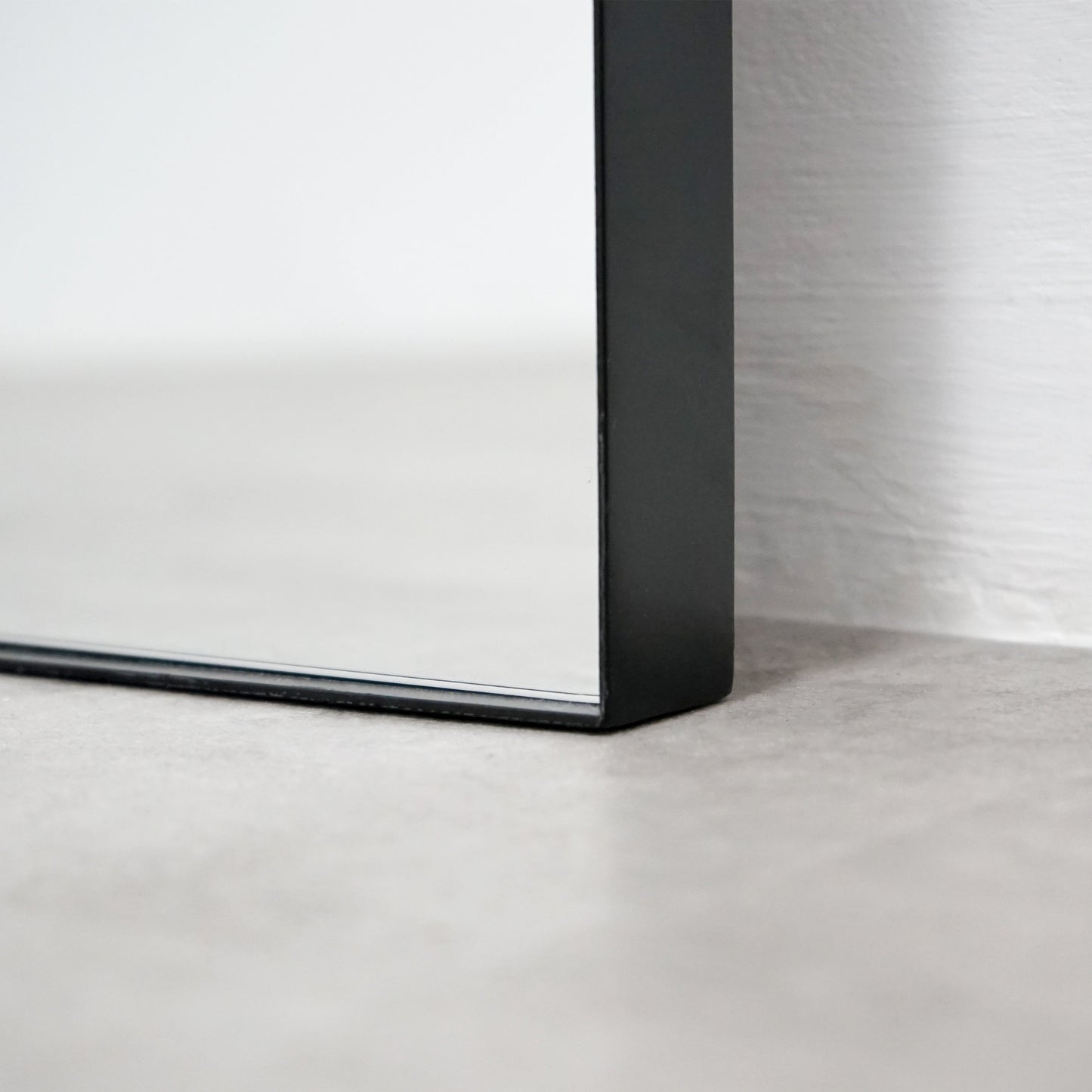 Aria - Full Length Black Large Metal Mirror 180cm x 90cm