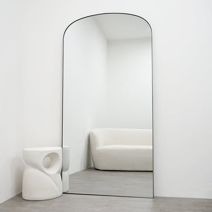 Aria - Full Length Black Large Metal Mirror 180cm x 90cm
