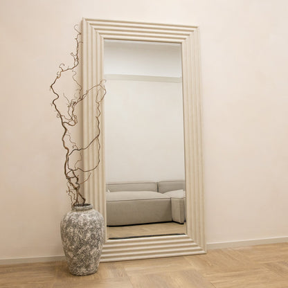 Aurora - Full Length Ribbed Concrete Mirror 180cm x 90cm