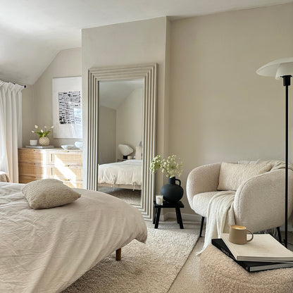 Aurora - Full Length Ribbed Concrete Mirror 180cm x 90cm