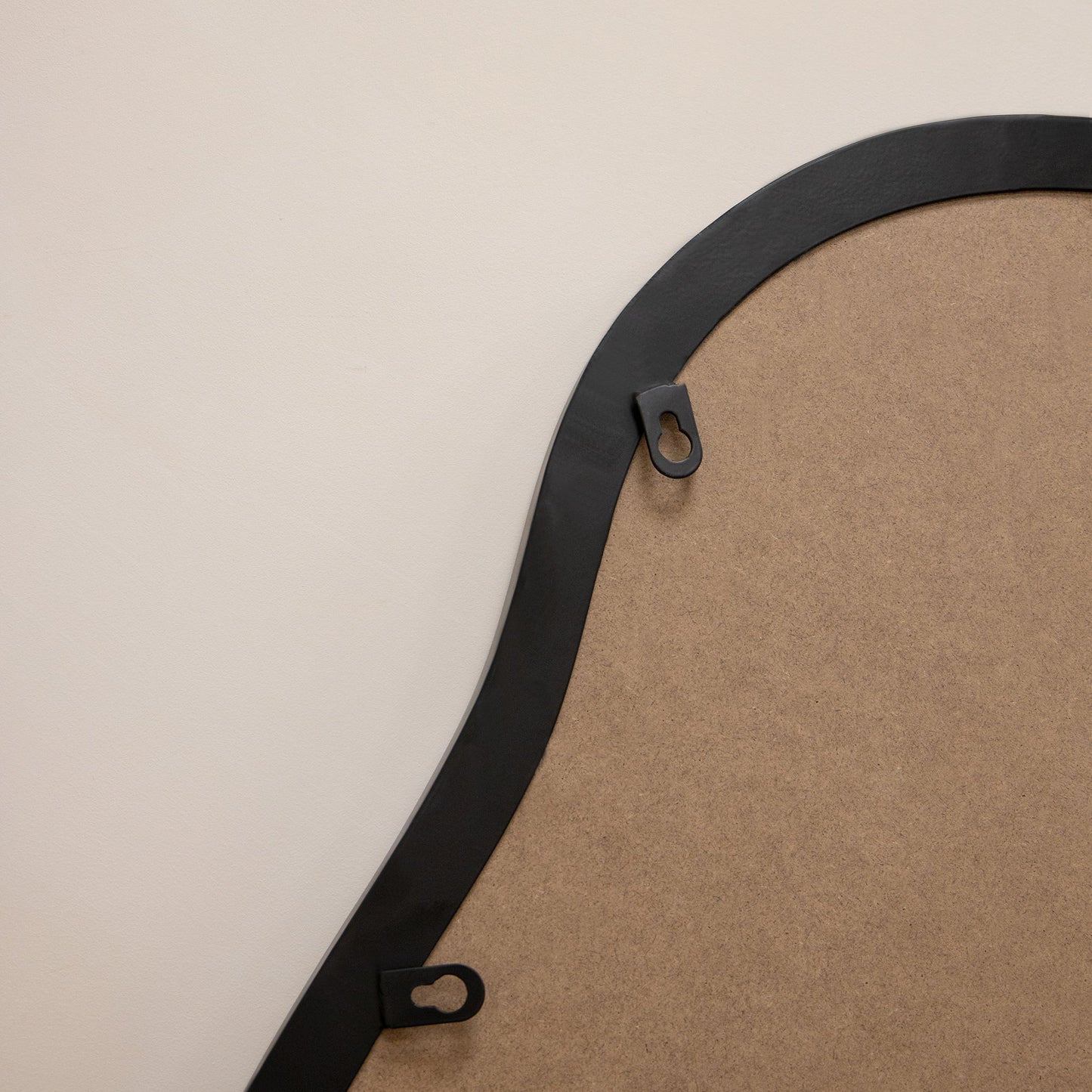 Ava - Black Pond Shaped Irregular Mirror 100cm x 70cm