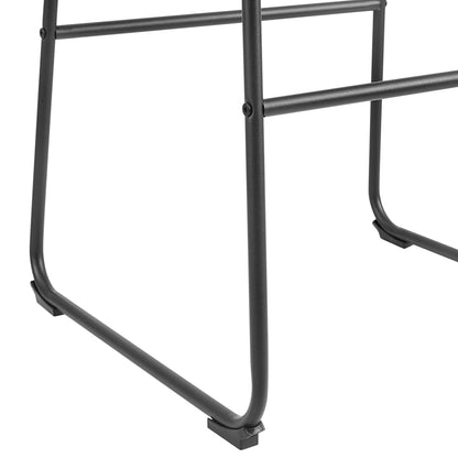 Sutton Set of 2 Barstools with Fluted Back (Sage Green Velvet)