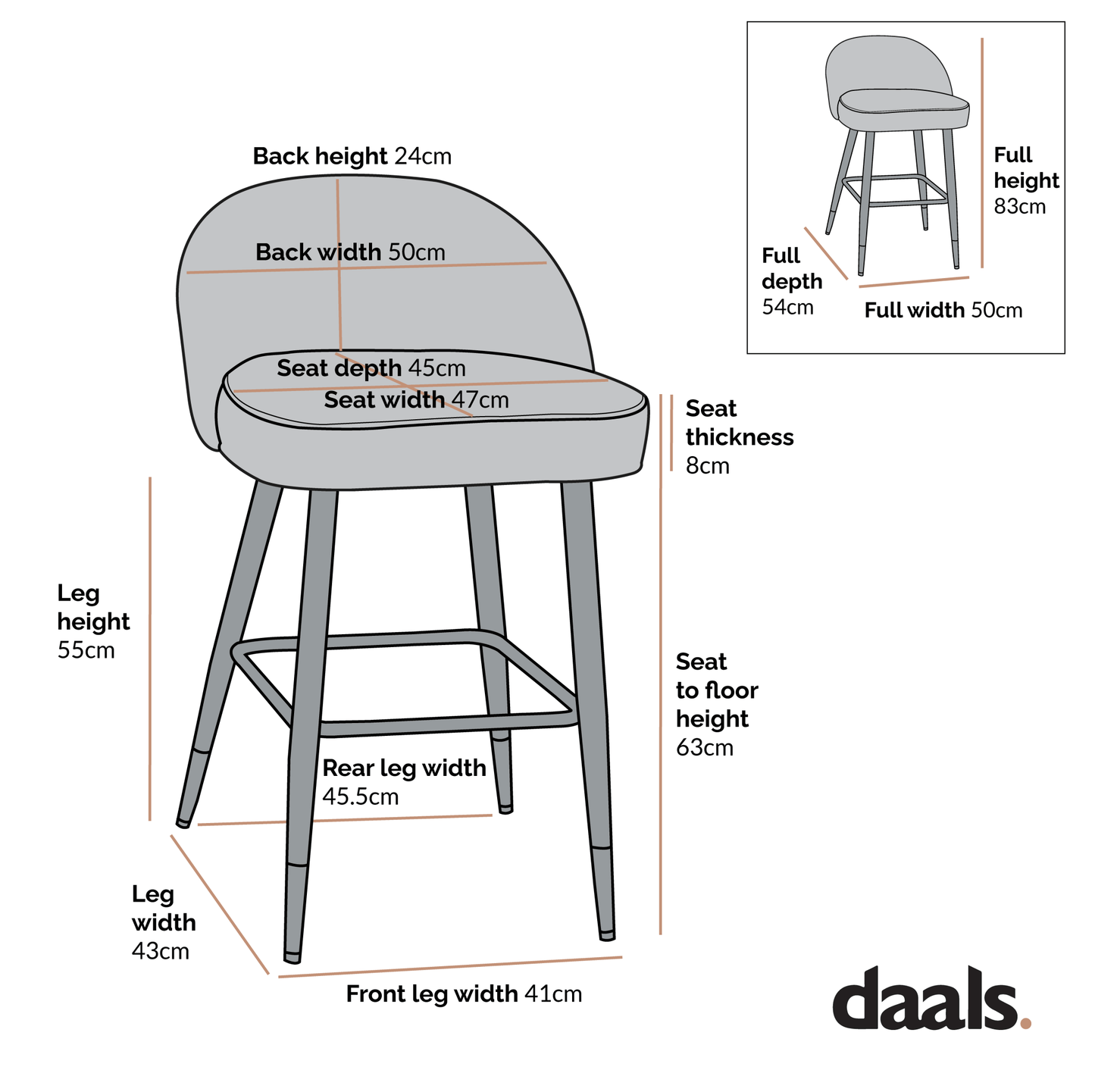 Miyae Set of 2 Pleated Teal Velvet Upholstered Counter Stools