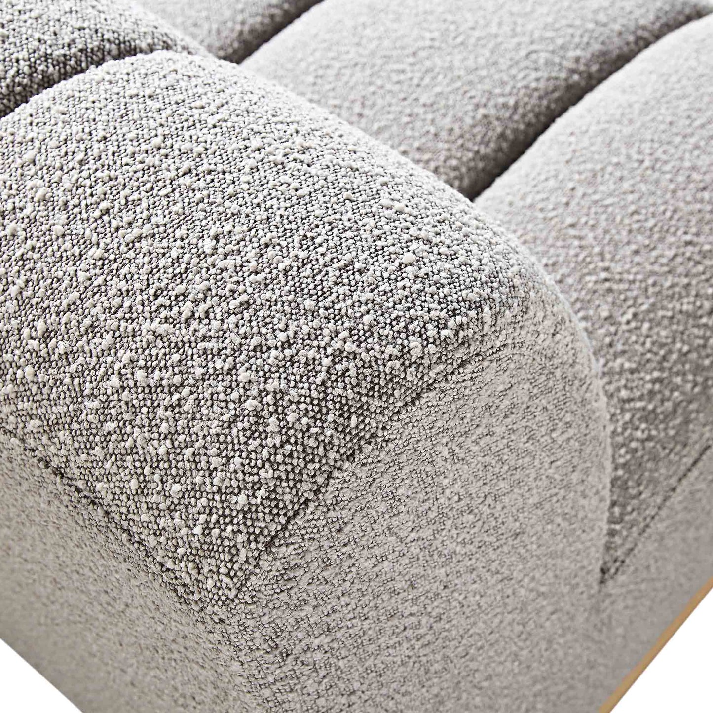 Granvia Taupe Boucle Modular Sofa, 1-Seater Armless Sofa