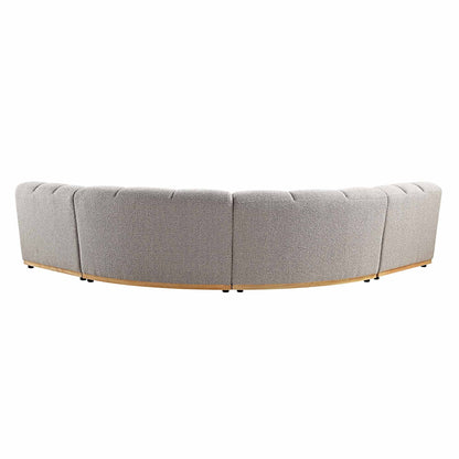 Granvia Taupe Boucle Modular Sofa, 4-Seater Large Corner Sofa