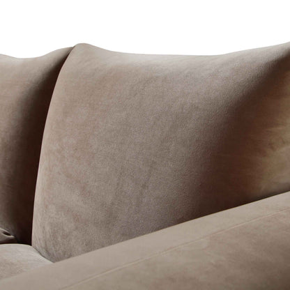 Gianni Two Seater Sofa, Mink Velvet