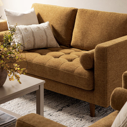 Henrietta 2-Seater Sofa, Spiced Honey Chenille