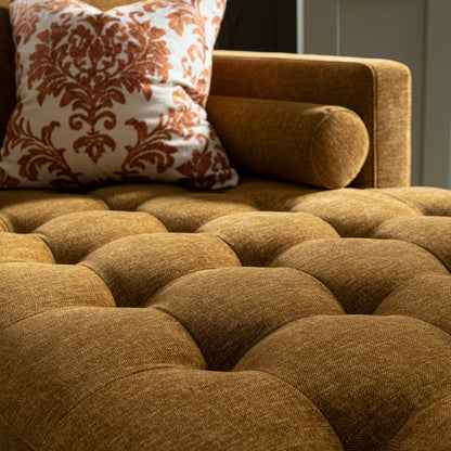 Henrietta Spiced Honey Chenille Grand 4-Seater Chaise End Sofa, Right Hand Facing