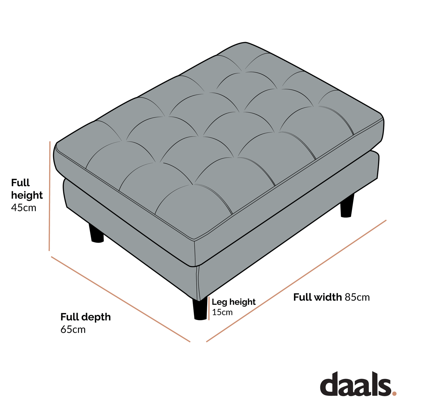 Henrietta Ottoman, Spiced Honey Chenille