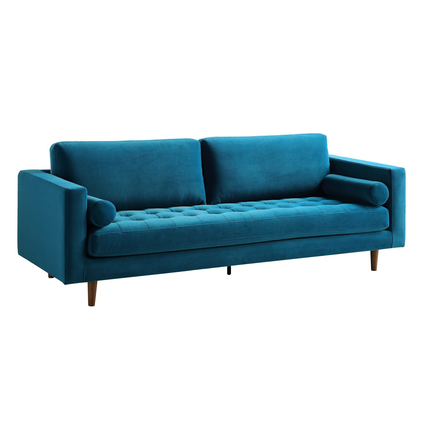 Henrietta Large 3-Seater Sofa, Teal Velvet