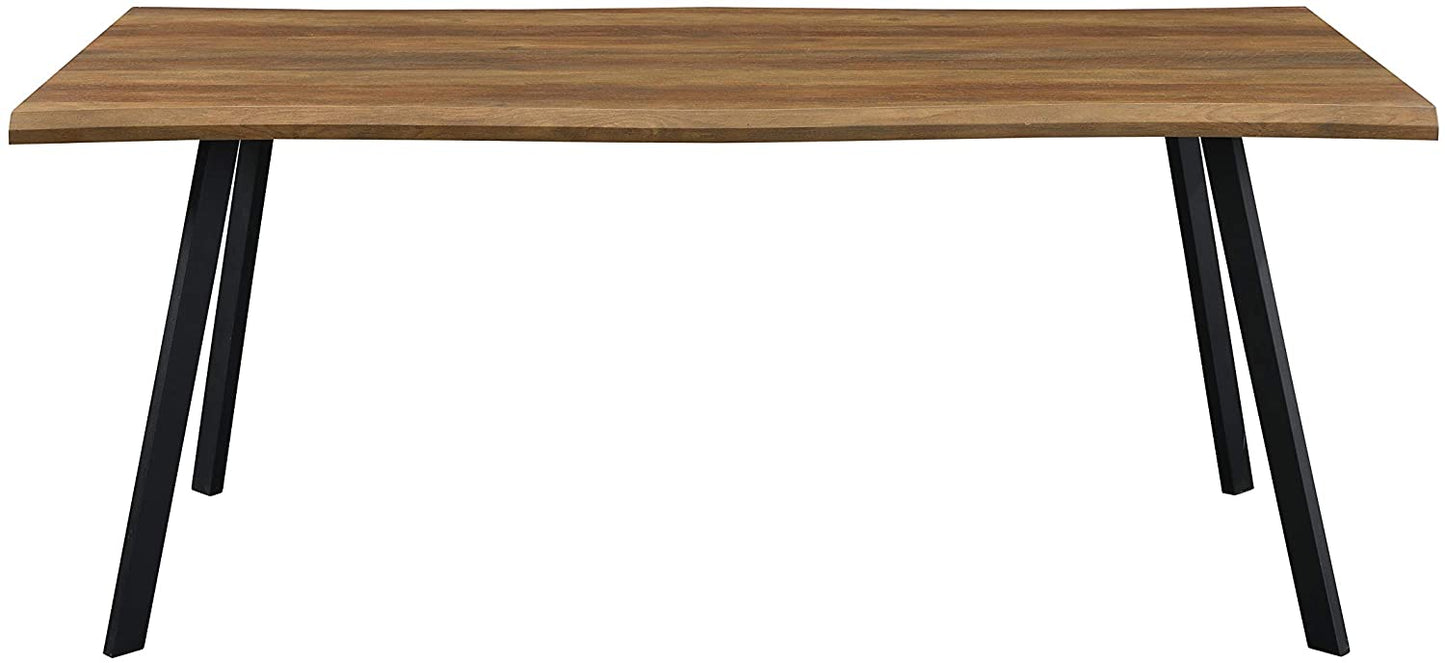 Kenora Wood Effect 150 cm Dining Table with Curved Edges 4 Seater