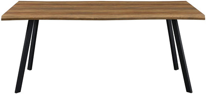 Kenora Wood Effect 180 cm Dining Table with Curved Edges 6 Seater