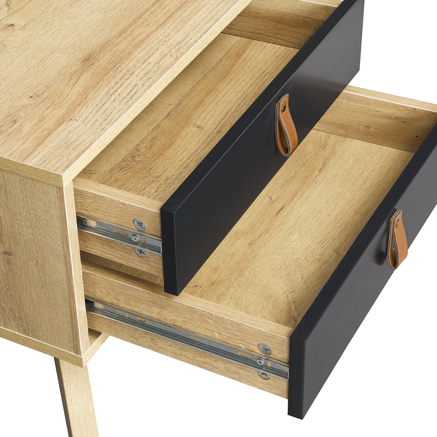 Tallis Two Tone Bedside Table with 2 drawers