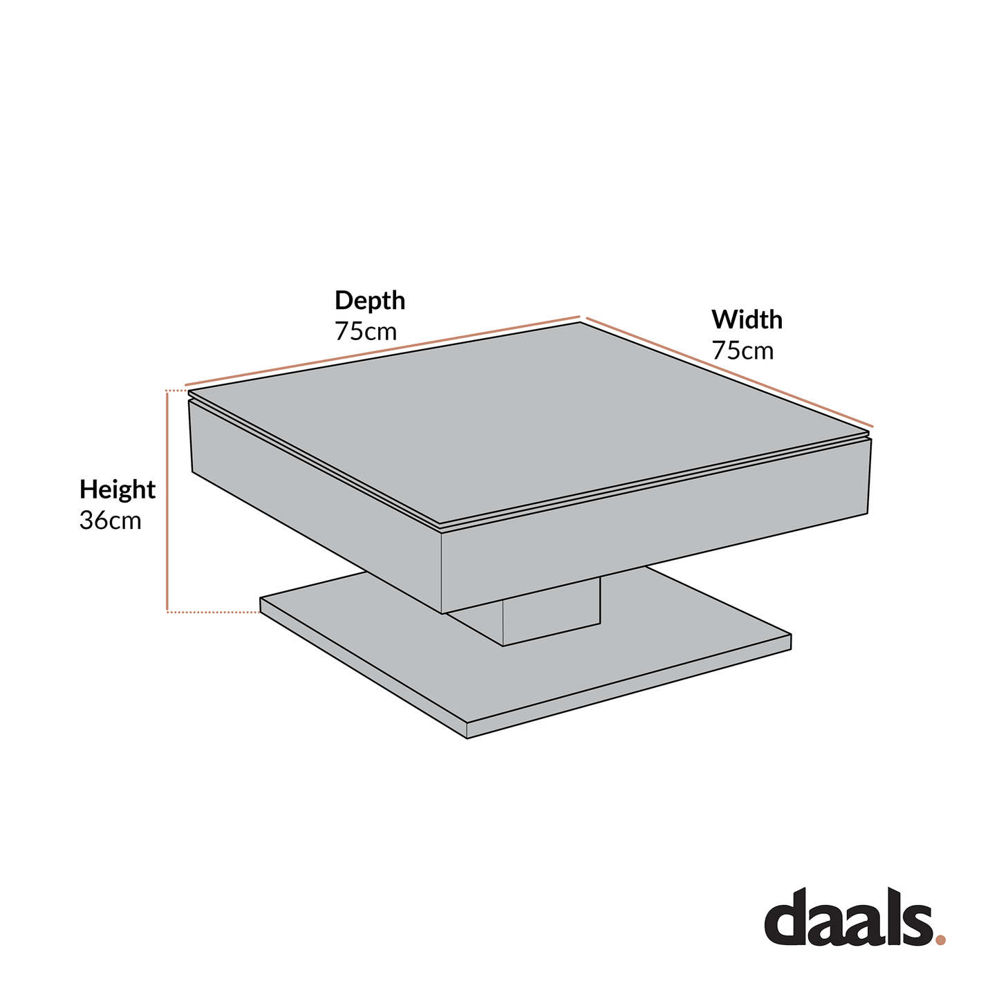 Finch White Swivel Frosted Glass Top Coffee Table with Stainless Steel Base