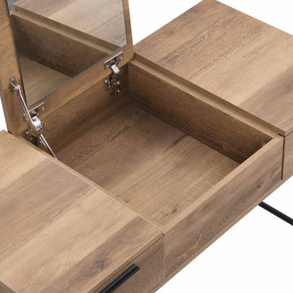 Selwyn Oak Effect Console Dressing Table