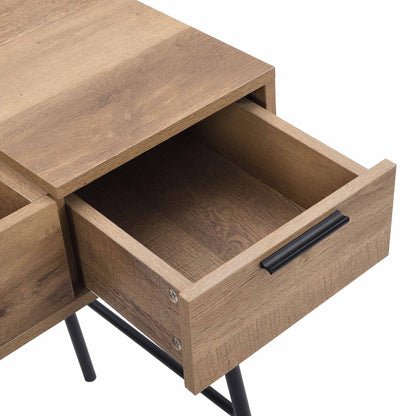 Selwyn Oak Effect Console Dressing Table