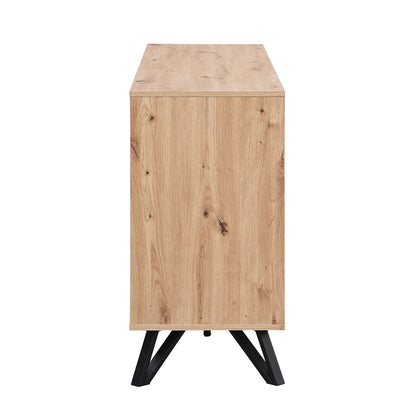 Weston Oak Effect 3 Door 3 Drawer Large Sideboard