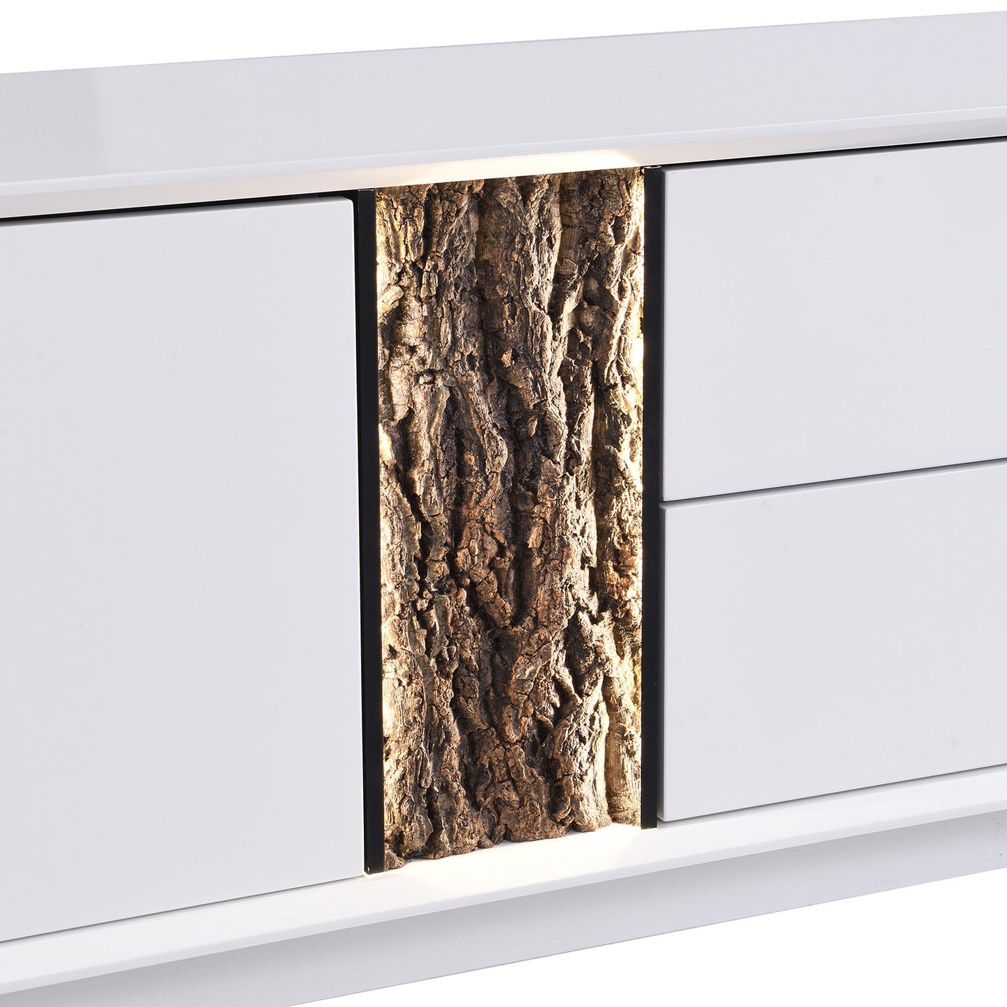 Glen Tree Bark Extra Wide LED TV Unit