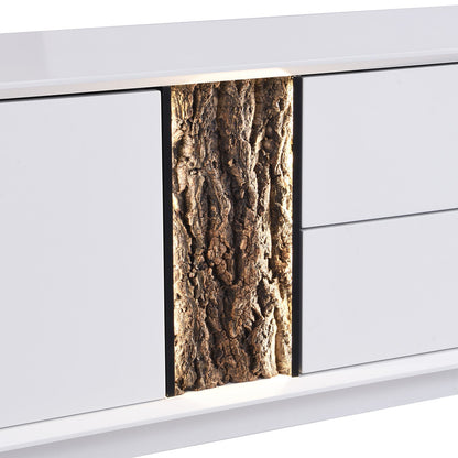 Glen Tree Bark Extra Wide LED TV Unit