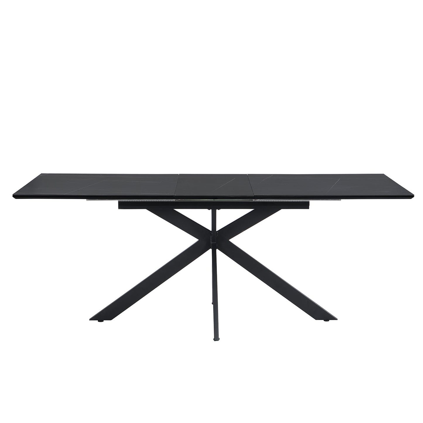 Varden Black Ceramic Extending Dining Table