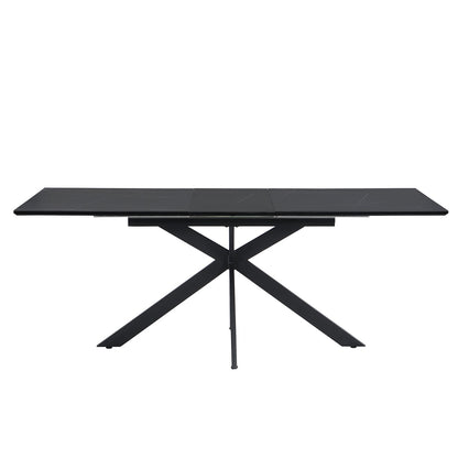 Varden Black Ceramic Extending Dining Table