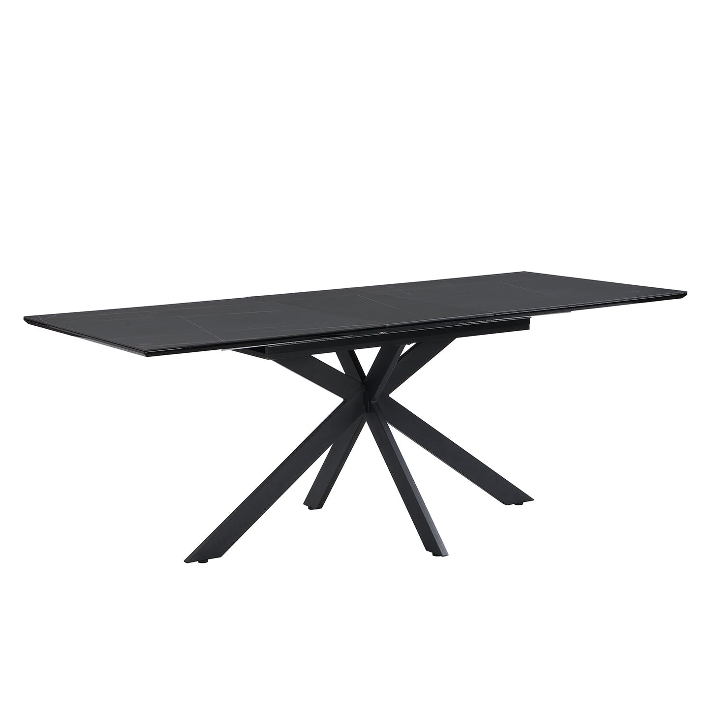 Varden Black Ceramic Extending Dining Table