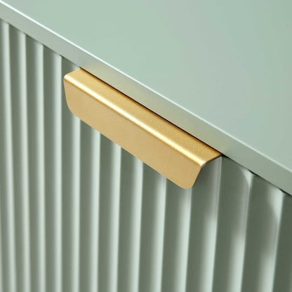 Richmond Ridged 120cm Wide TV Media Unit, Matte Sage Green