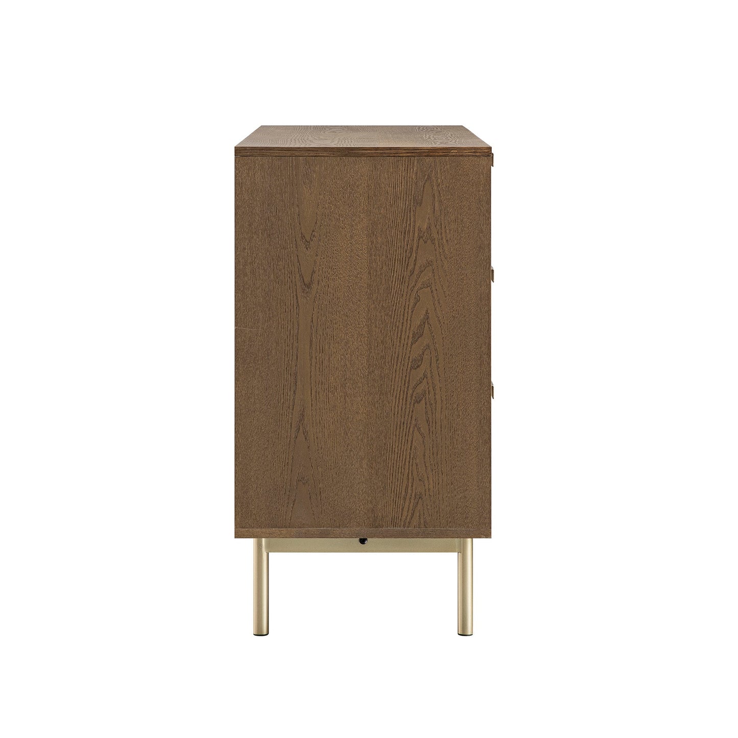 Richmond Ridged Wide Chest of 6 Drawers, Dark Ash