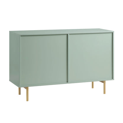 Richmond Ridged Wide Chest of 6 Drawers, Matte Sage Green