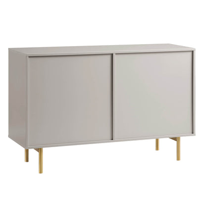 Richmond Ridged Wide Chest of 6 Drawers, Matte Taupe