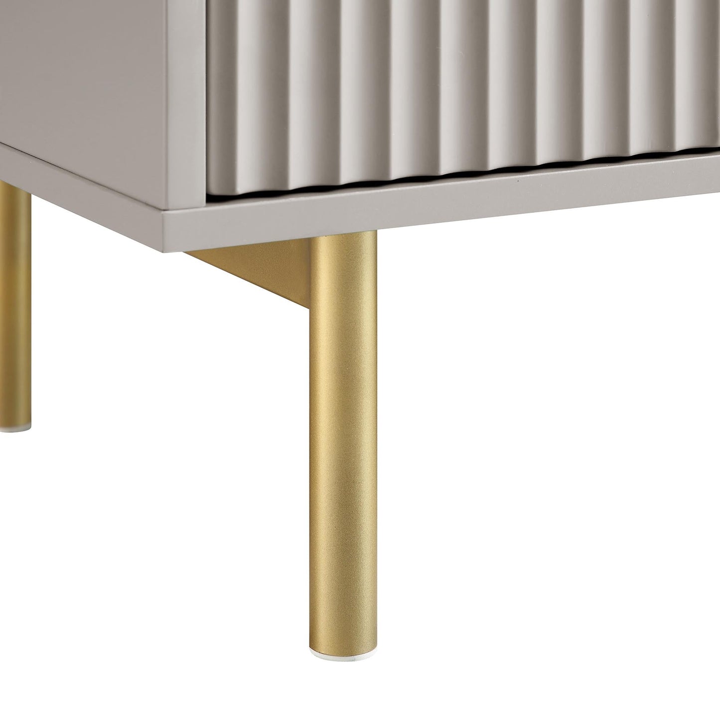 Richmond Ridged Wide Chest of 6 Drawers, Matte Taupe