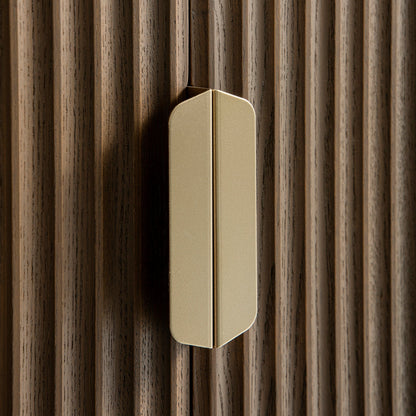 Richmond Ridged Large Sideboard, Dark Ash