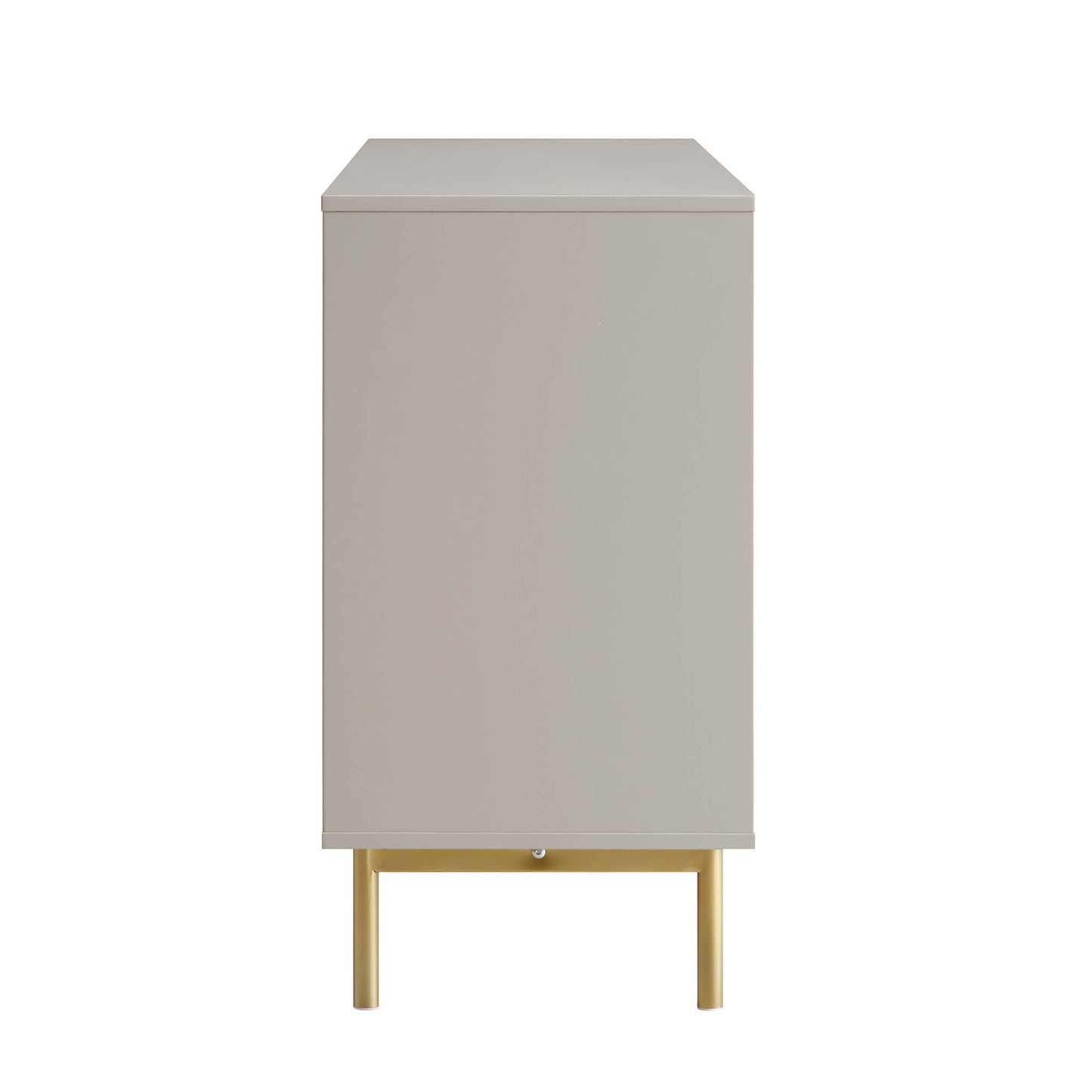 Richmond Ridged Large Sideboard, Matte Taupe