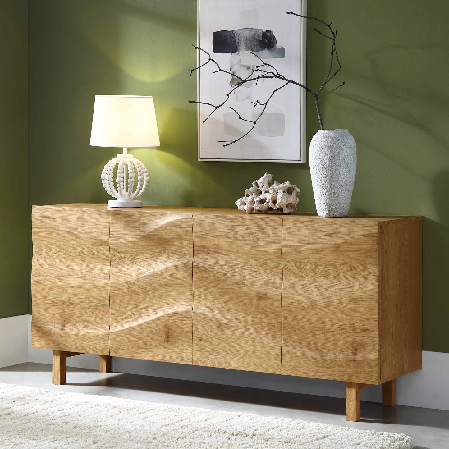 Moriko Extra Wide 4 Door Sideboard, 160 cm