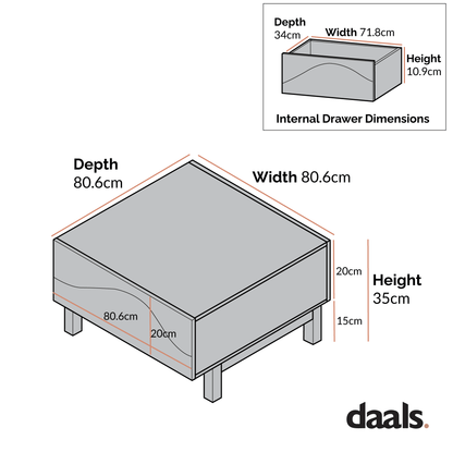 Moriko 2 Drawer Coffee Table