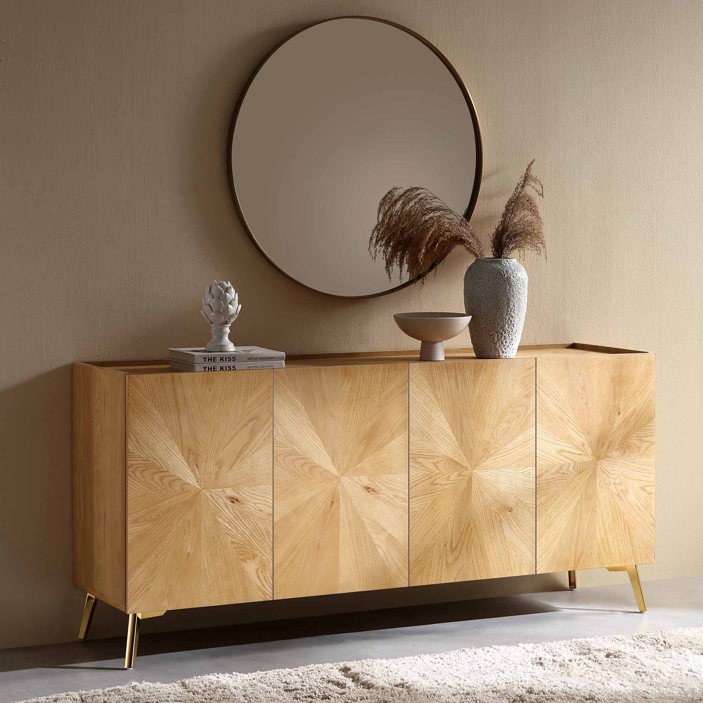 Bohdi Oak 160cm Wide Sideboard