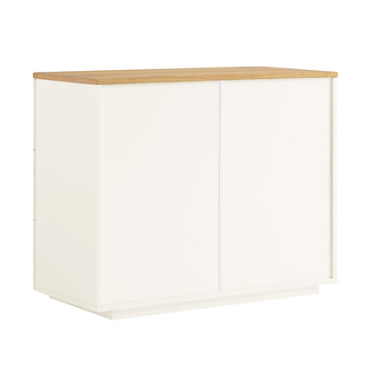 Agnes Curved Edge Chest of 3 Drawers, White