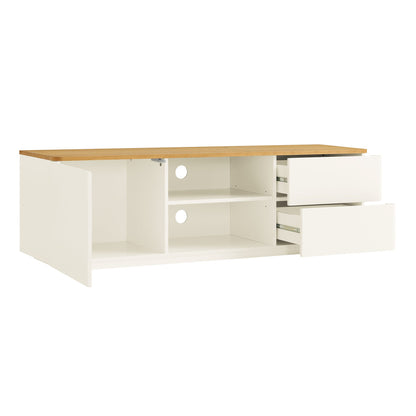 Agnes Curved Edge 150cm Wide TV Unit, White