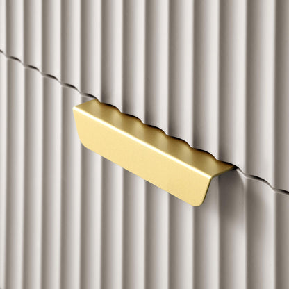 Richmond Ridged Chest of 5 Drawers, Matte Taupe