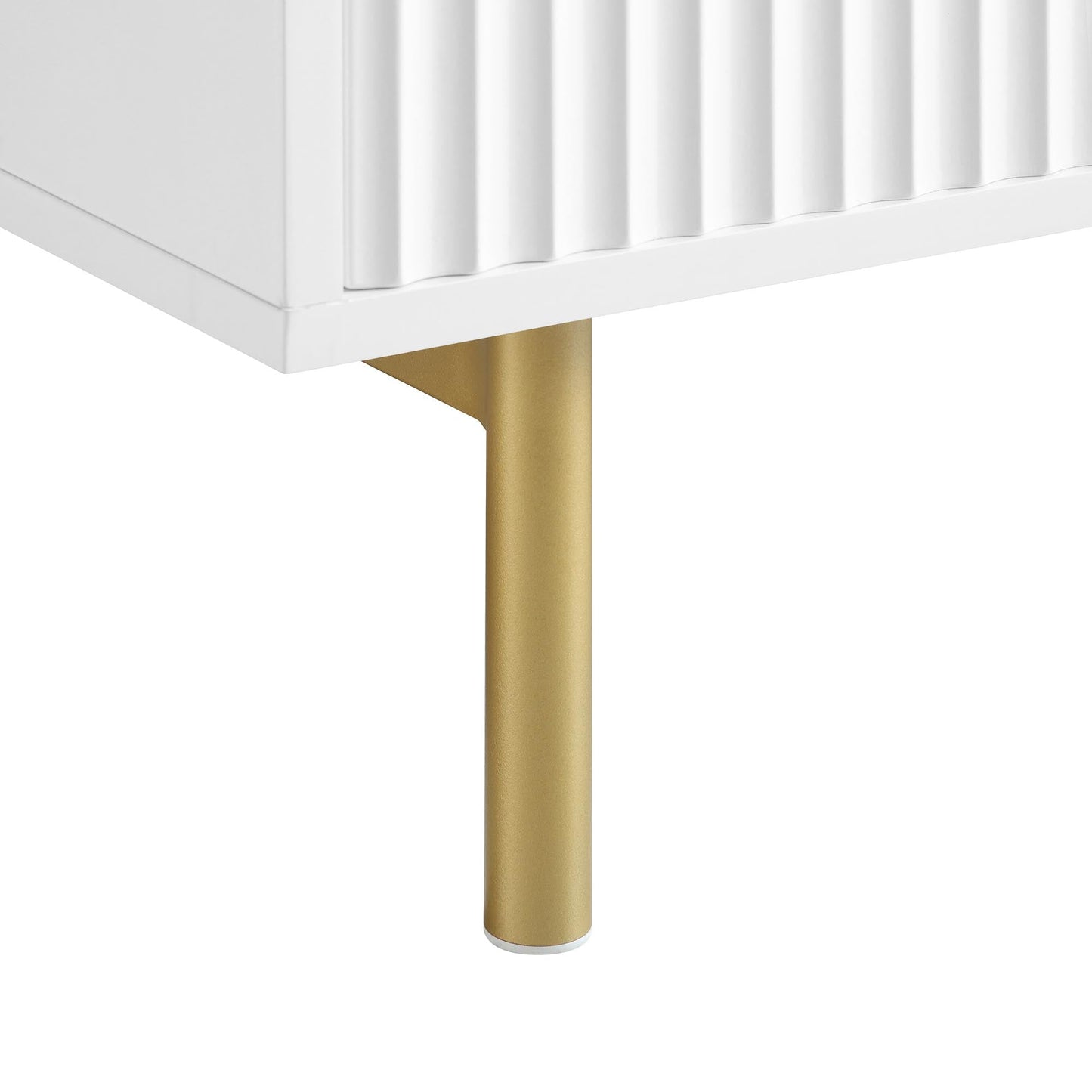 Richmond Ridged Chest of 5 Drawers, Matte White