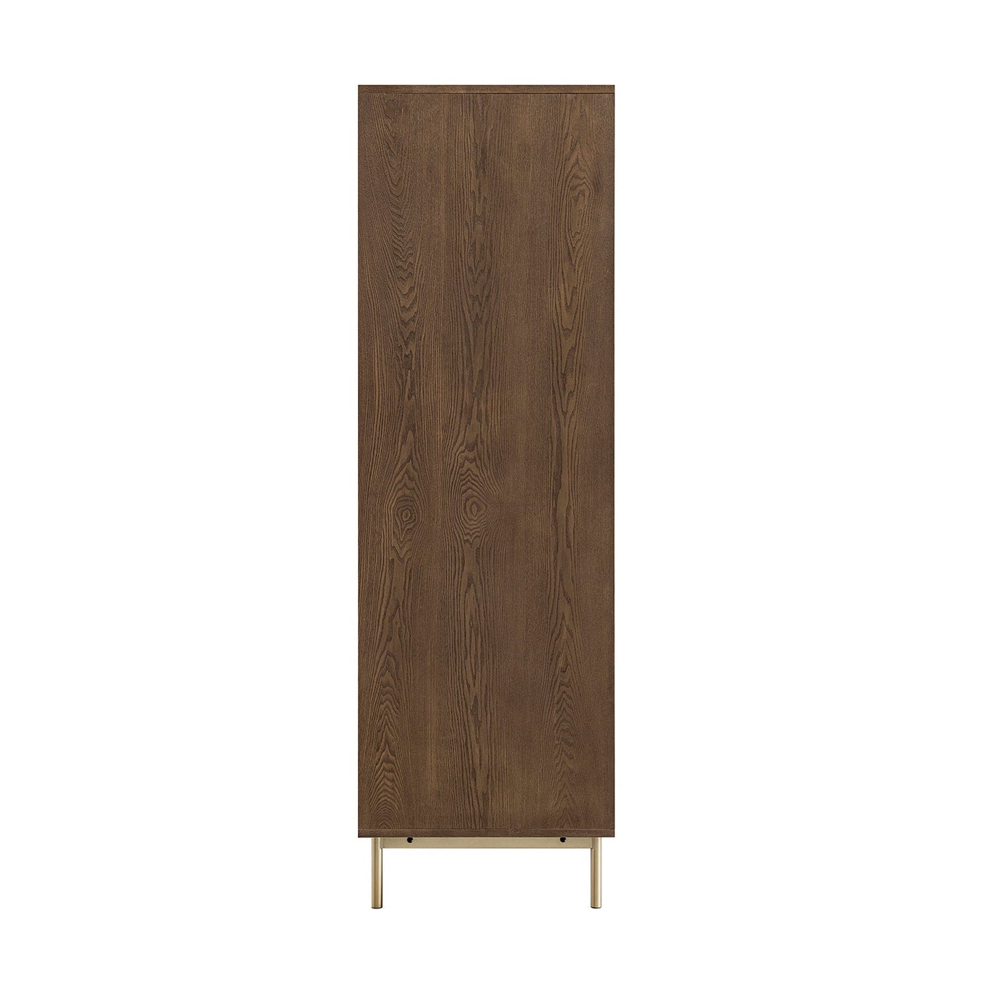 Richmond Ridged Double Wardrobe with Drawer, Dark Ash